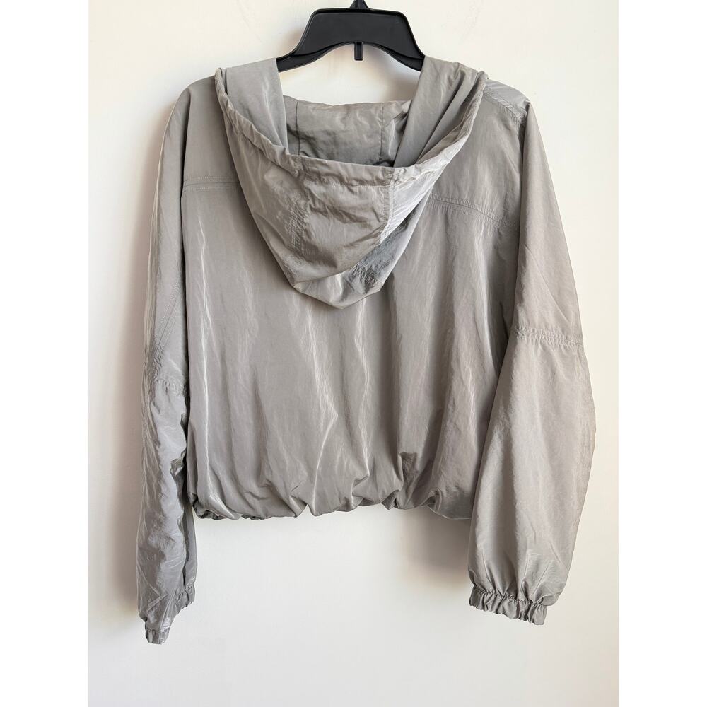 Athleta Day Drift Long Sleeve Full Zip Hooded Jacket Abalone Sheen Womens Medium - Picture 9 of 11